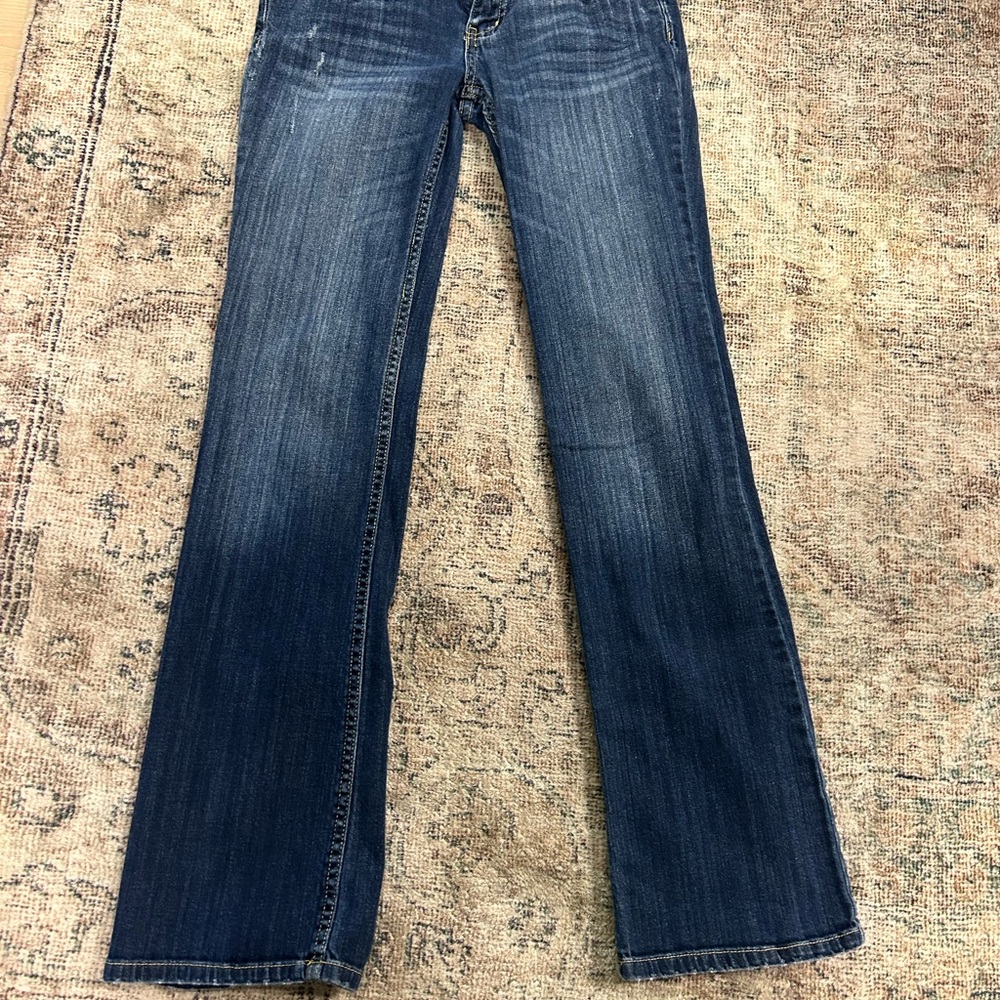 Arizona Jean Company Blue Boot Cut Jeans with Faded Wash